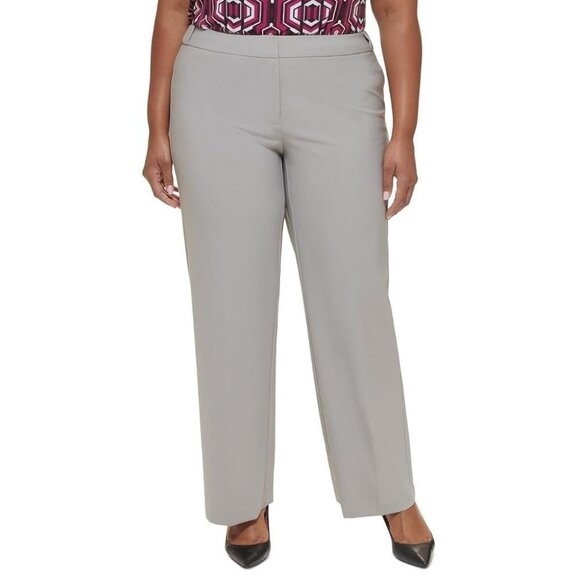 Calvin Klein Women Plus Size 22W Gray Dress Pants Suit Separates Office  NEW - Picture 1 of 2